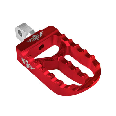 *6 DAYS EXTRA TRANSIT TIME* HeinzBikes, MX foot pegs V2. Red