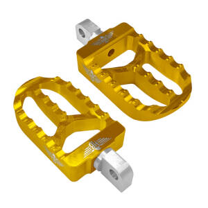 HeinzBikes, MX foot pegs V2. Gold
