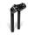 HeinzBikes, Clubstyle pullback risers 8". Black/Black