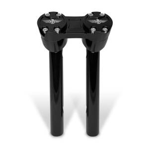 HeinzBikes, Clubstyle pullback risers 10". Black/Black
