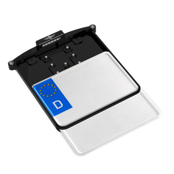 *6 DAYS EXTRA TRANSIT TIME* HeinzBikes, All-in-1 Nano license plate holder. Black