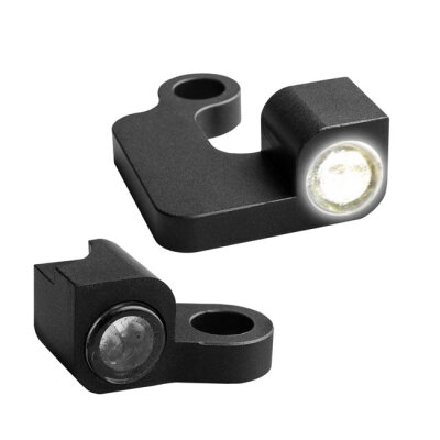 HeinzBikes, Nano below bar turn signals. Black with PL