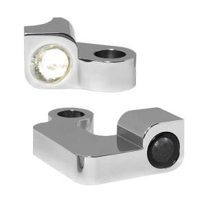 HeinzBikes, Nano below bar turn signals. Chrome with PL