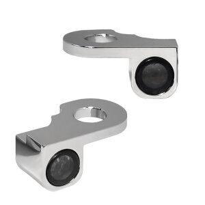 *6 DAYS EXTRA TRANSIT TIME* HeinzBikes, Nano below bar turn signals. Chrome with PL