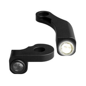 HeinzBikes, Nano below bar turn signals. Black with PL
