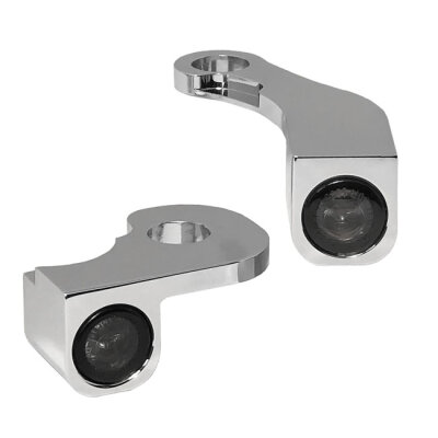 HeinzBikes, Nano below bar turn signals. Chrome with PL