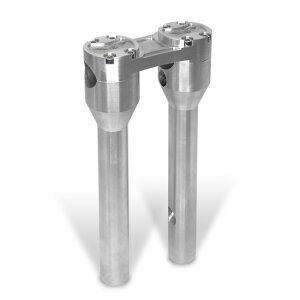 HeinzBikes, Clubstyle straight risers 12". Silver/Silver
