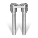 HeinzBikes, Clubstyle straight risers 12". Silver/Silver