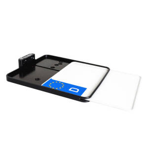 *6 DAYS EXTRA TRANSIT TIME* HeinzBikes, side mount license plate holder kit. Black anod