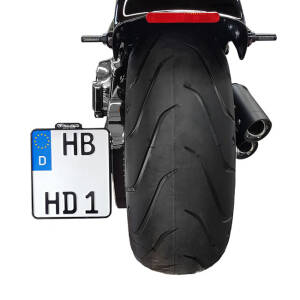 *6 DAYS EXTRA TRANSIT TIME* HeinzBikes, side mount license plate bracket. Black