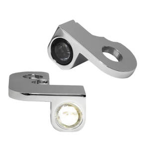 HeinzBikes, Nano below bar turn signals. Chrome with PL