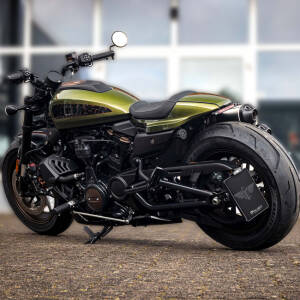 *6 DAYS EXTRA TRANSIT TIME* HeinzBikes, side mount license plate bracket. Black