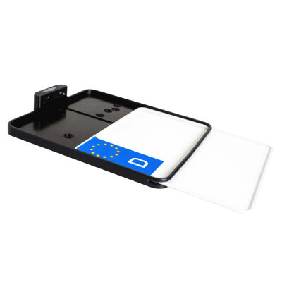 *6 DAYS EXTRA TRANSIT TIME* HeinzBikes, side mount license plate bracket. Black