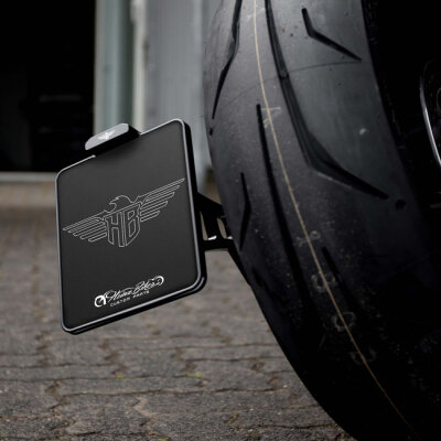 *6 DAYS EXTRA TRANSIT TIME* HeinzBikes, side mount license plate bracket. Black