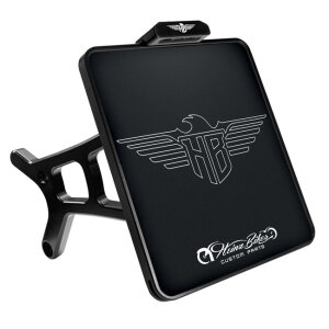 *6 DAYS EXTRA TRANSIT TIME* HeinzBikes, side mount license plate bracket. Black