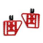 *6 DAYS EXTRA TRANSIT TIME* HeinzBikes, performance mini floorboards V1. Red