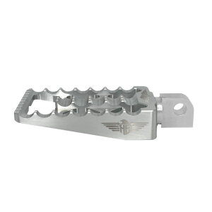 HeinzBikes, MX passenger foot pegs V1. Silver