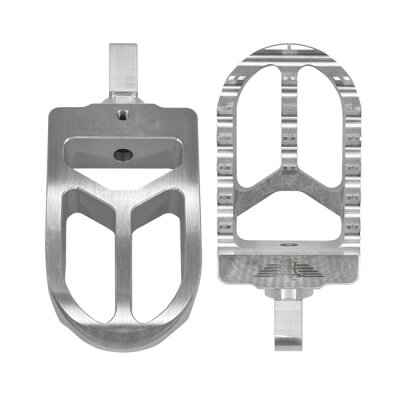 HeinzBikes, MX foot pegs V2. Silver