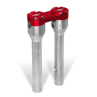 *6 DAYS EXTRA TRANSIT TIME* HeinzBikes, Clubstyle straight risers 12". Silver/Red