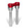 *6 DAYS EXTRA TRANSIT TIME* HeinzBikes, Clubstyle straight risers 12". Silver/Red