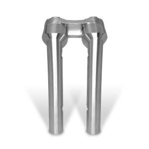 HeinzBikes, Clubstyle pullback risers 6". Silver/Silver