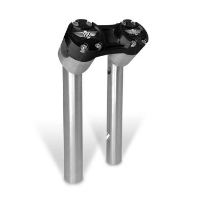 *6 DAYS EXTRA TRANSIT TIME* HeinzBikes, Clubstyle pullback risers 6". Silver/Black