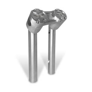 HeinzBikes, Clubstyle pullback risers 6". Silver/Silver