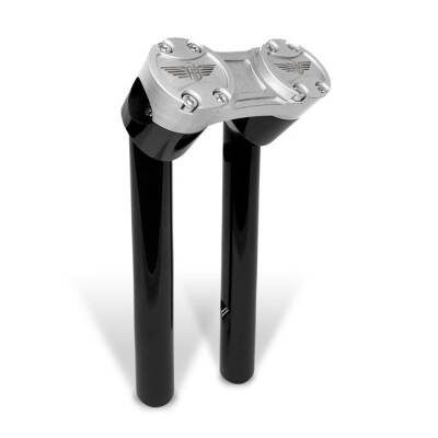 *6 DAYS EXTRA TRANSIT TIME* HeinzBikes, Clubstyle pullback risers 10". Black/Silver