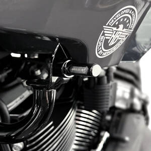 HeinzBikes, ST Micro front turn signals. Black anodized
