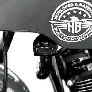 HeinzBikes, ST Micro front turn signals. Black anodized
