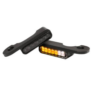 HeinzBikes, Stripes below bar turn signals. Black with PL