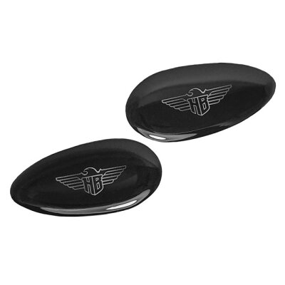 HeinzBikes, fender strut hole covers 3M. Black