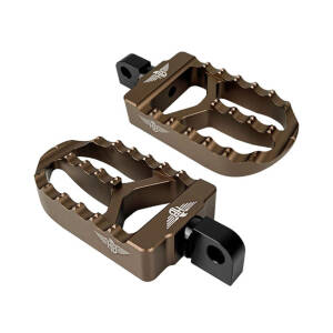 HeinzBikes, MX foot pegs V2. Bronze