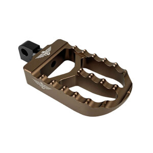 *6 DAYS EXTRA TRANSIT TIME* HeinzBikes, MX foot pegs V2. Bronze