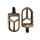 HeinzBikes, MX foot pegs V2. Bronze