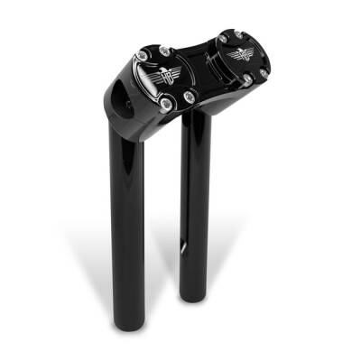 HeinzBikes, Clubstyle pullback risers 6". Black/Black