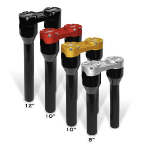 HeinzBikes, Clubstyle straight risers 10". Black/Black