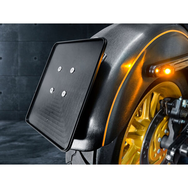 HeinzBikes, license plate holder Frame. 180x200. Black