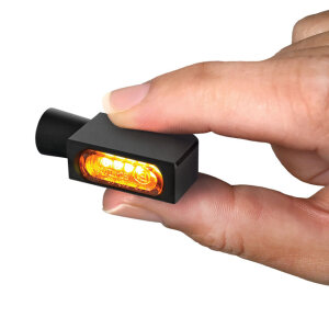 HeinzBikes, Blokk Line micro LED turn signals. Black