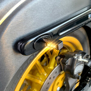 HeinzBikes, Blokk Line micro LED turn signals. Black