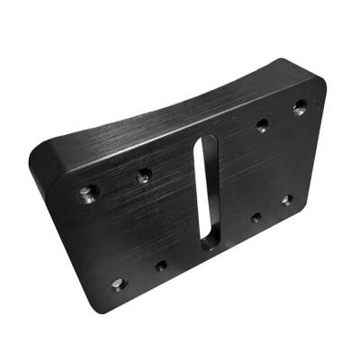 HeinzBikes, license plate holder adapter Blokks. Black