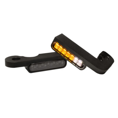HeinzBikes, Stripes below bar turn signals. Black anodized