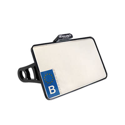 *6 DAYS EXTRA TRANSIT TIME* HeinzBikes, side mount license plate bracket. Black