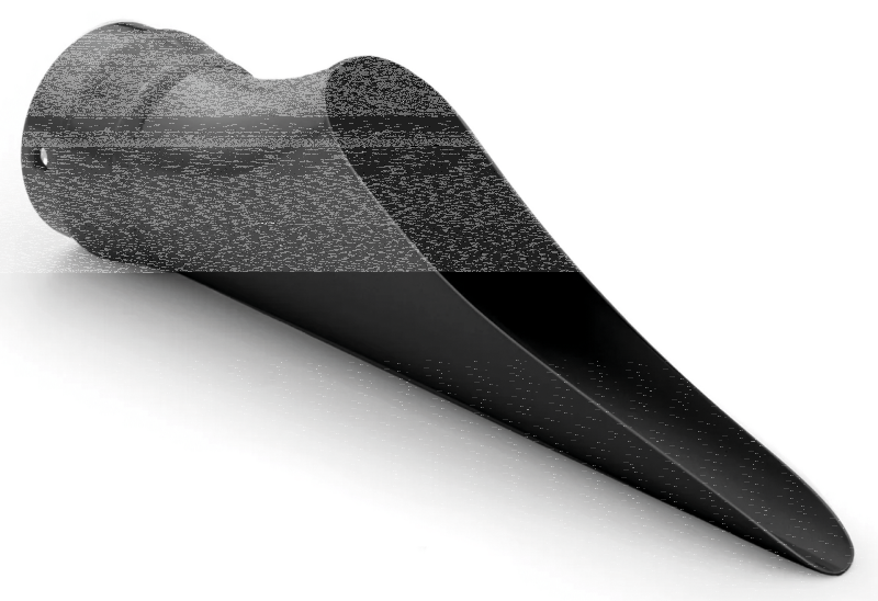 2.5" CREEPER END CAP GLOSS BLACK (DE)