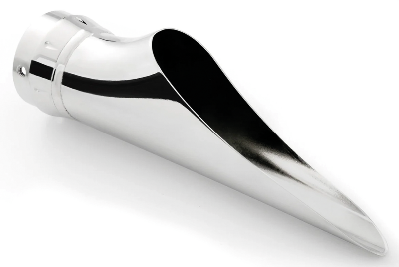2.5" CREEPER END CAP CHROME (IT)