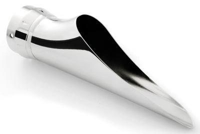 2.5" CREEPER END CAP CHROME (IT)