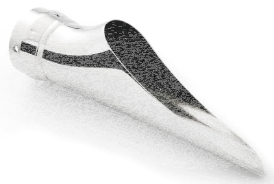 2.5" CREEPER END CAP CHROME (GB)