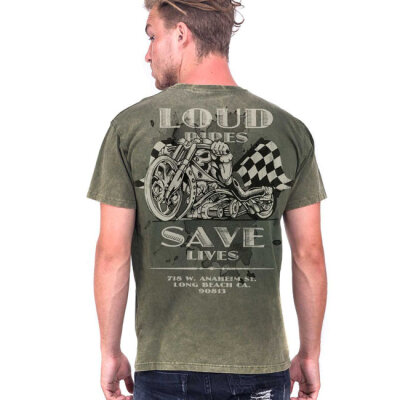 WCC Loud Pipes t-shirt vintage green Size S