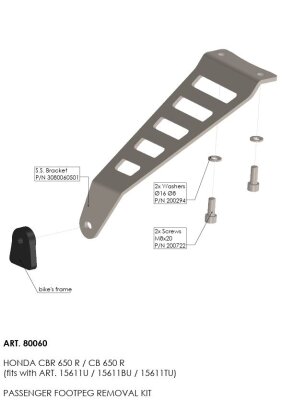 Footpeg Removal Kit Hon Cb/cbr