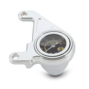 Arlen Ness, oil pressure gauge kit. Smooth. Shield logo